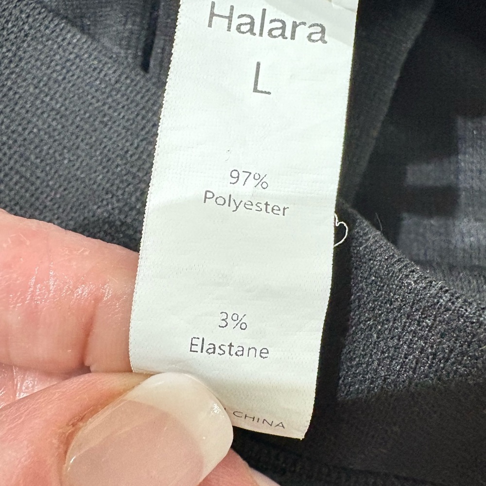 Halara Black Adjustable Strap Button Multiple Poc… - image 7